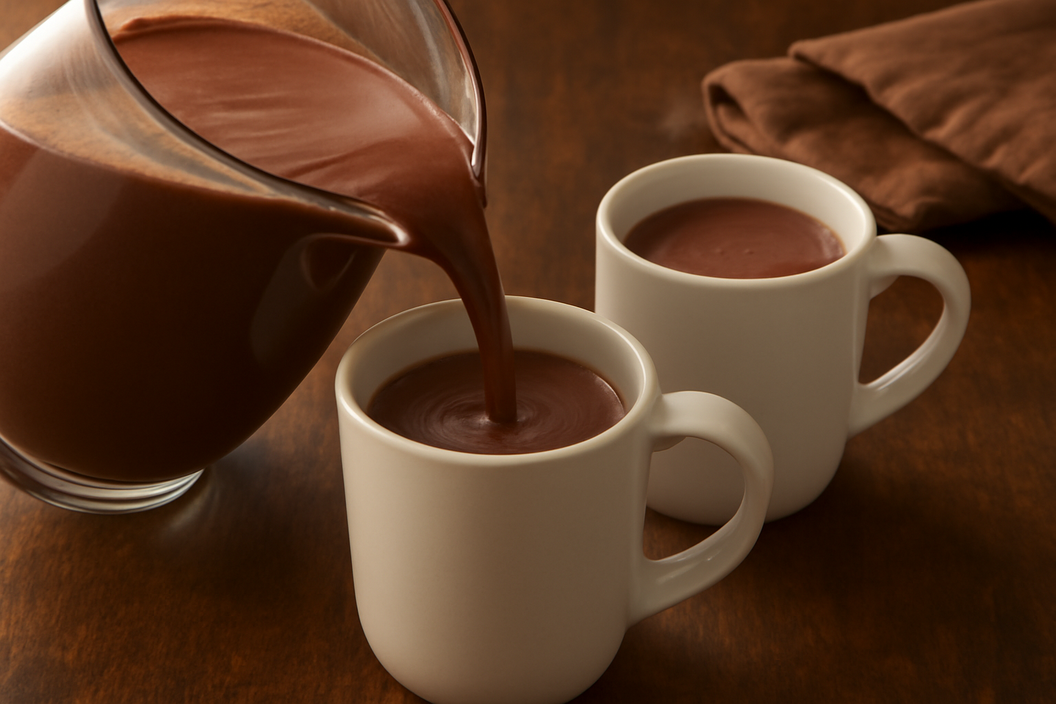 chocolate quente cremoso