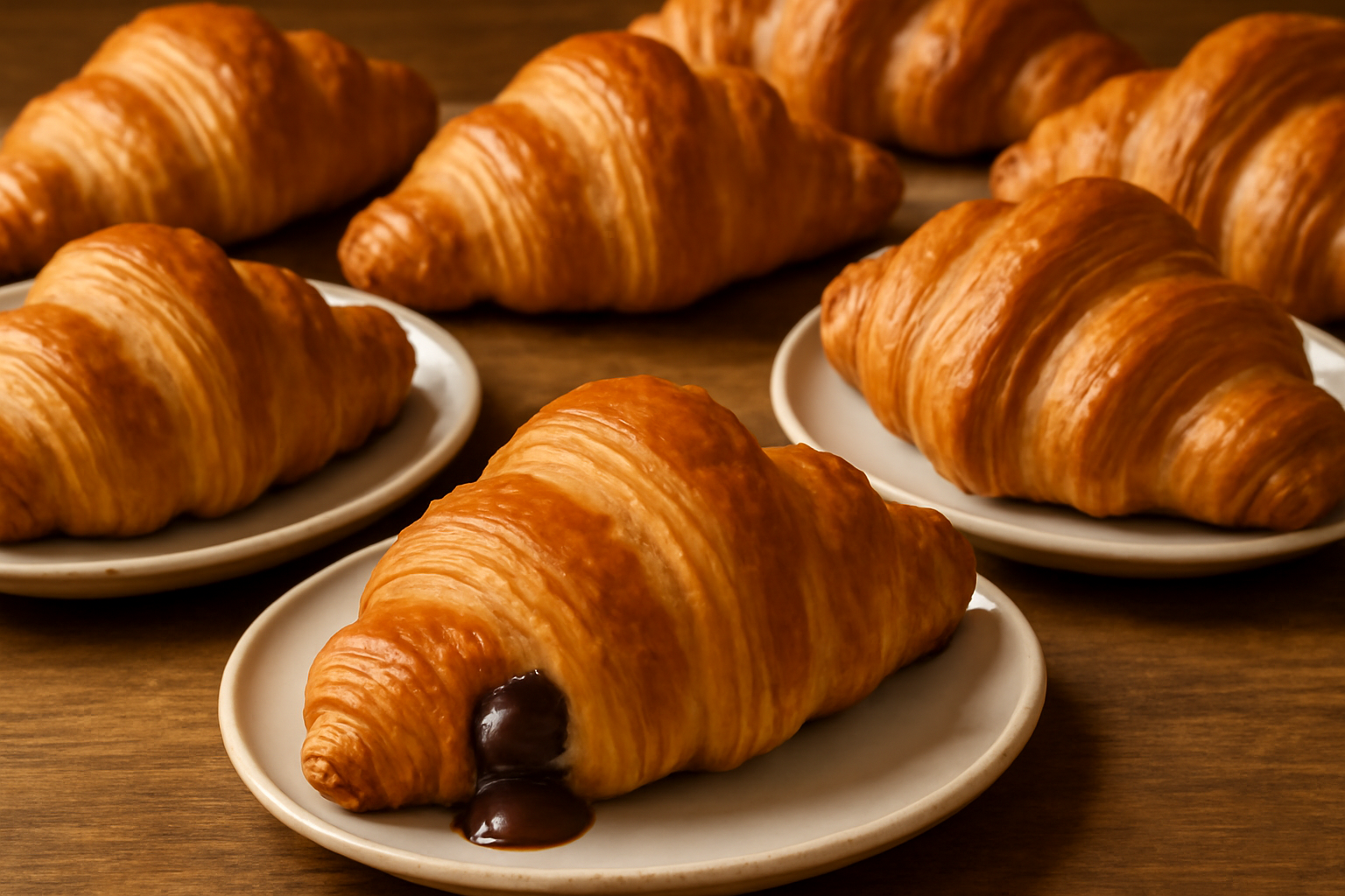 Croissant de chocolate