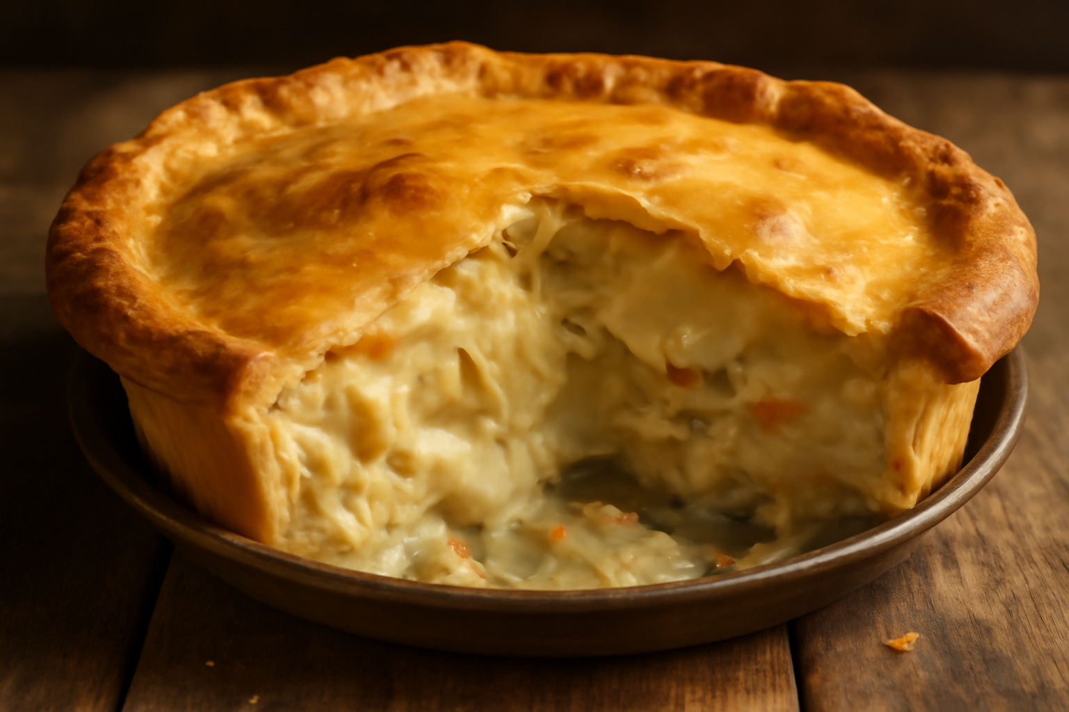 Torta de Frango Cremosa