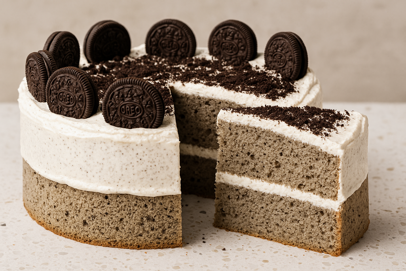 Bolo Chiffon Oreo