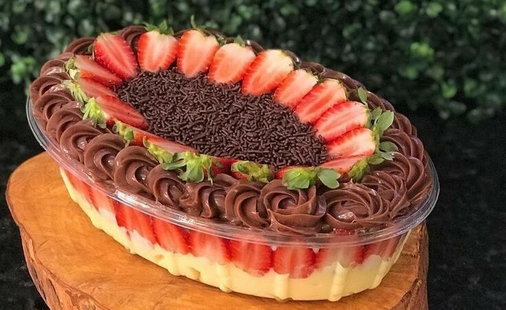 bombom de morango